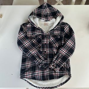 Boston Traders Hooded Faux Fur Flannel